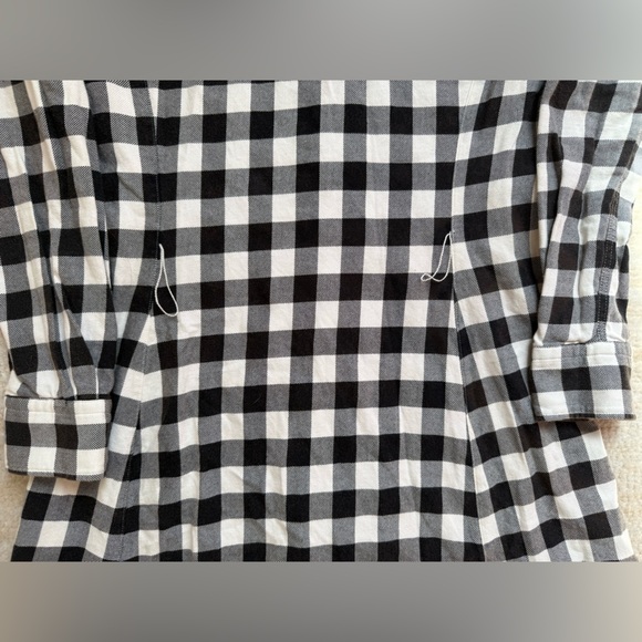 Polo Ralph Lauren Twill Plaid Maxi Dress Flannel Size 4 Peasant Cowgirl Boho - Picture 10 of 15